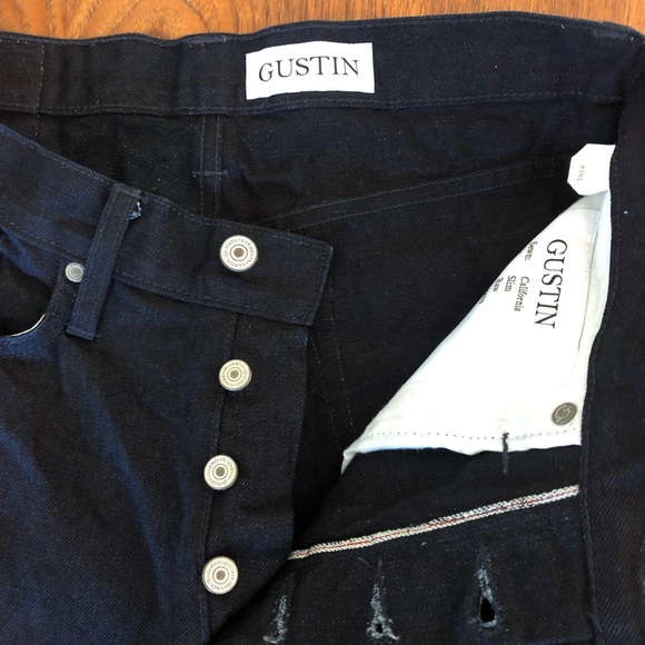 Gustin Jeans Gustin 2 Raw Indigo Selvedge Slim Jeans Made In California Size 33x33 Poshmark